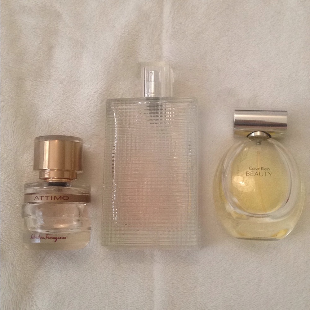 Lot of 3 perfumes Calvin Klein Ferragamo Burberry